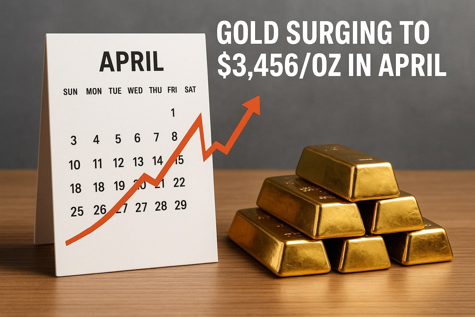 Why Is Gold Surging to $3,456/Oz This April?
