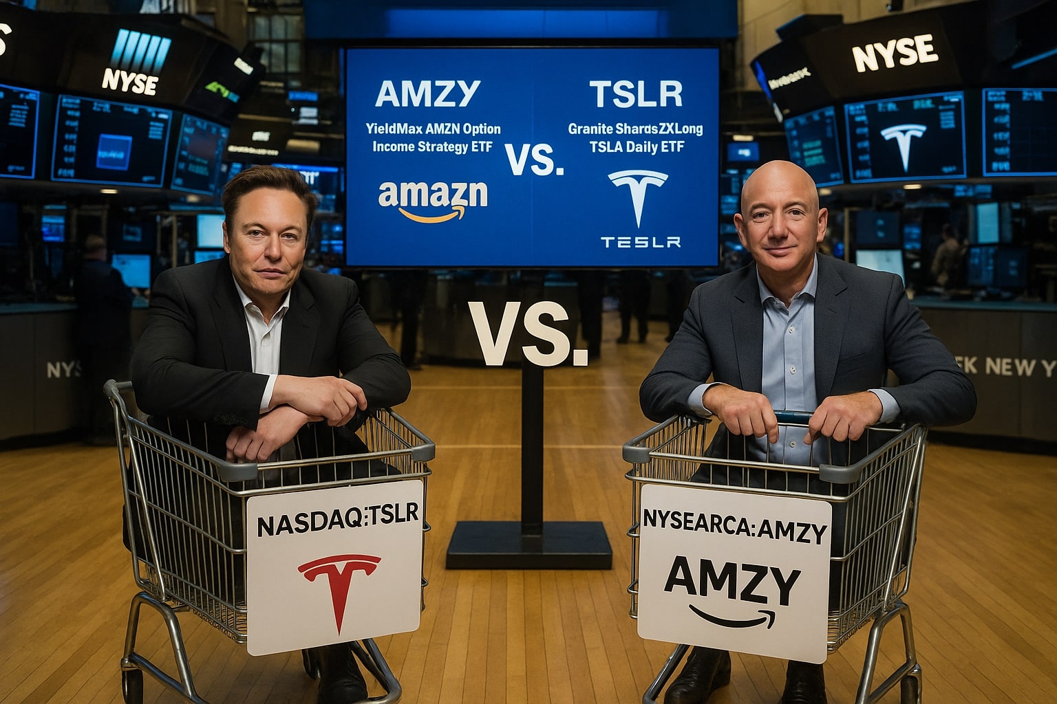 AMZY ETF vs TSLR ETF: High-Yield Amazon Income vs Tesla's Leveraged Power – Which ETF Fits Your Portfolio?