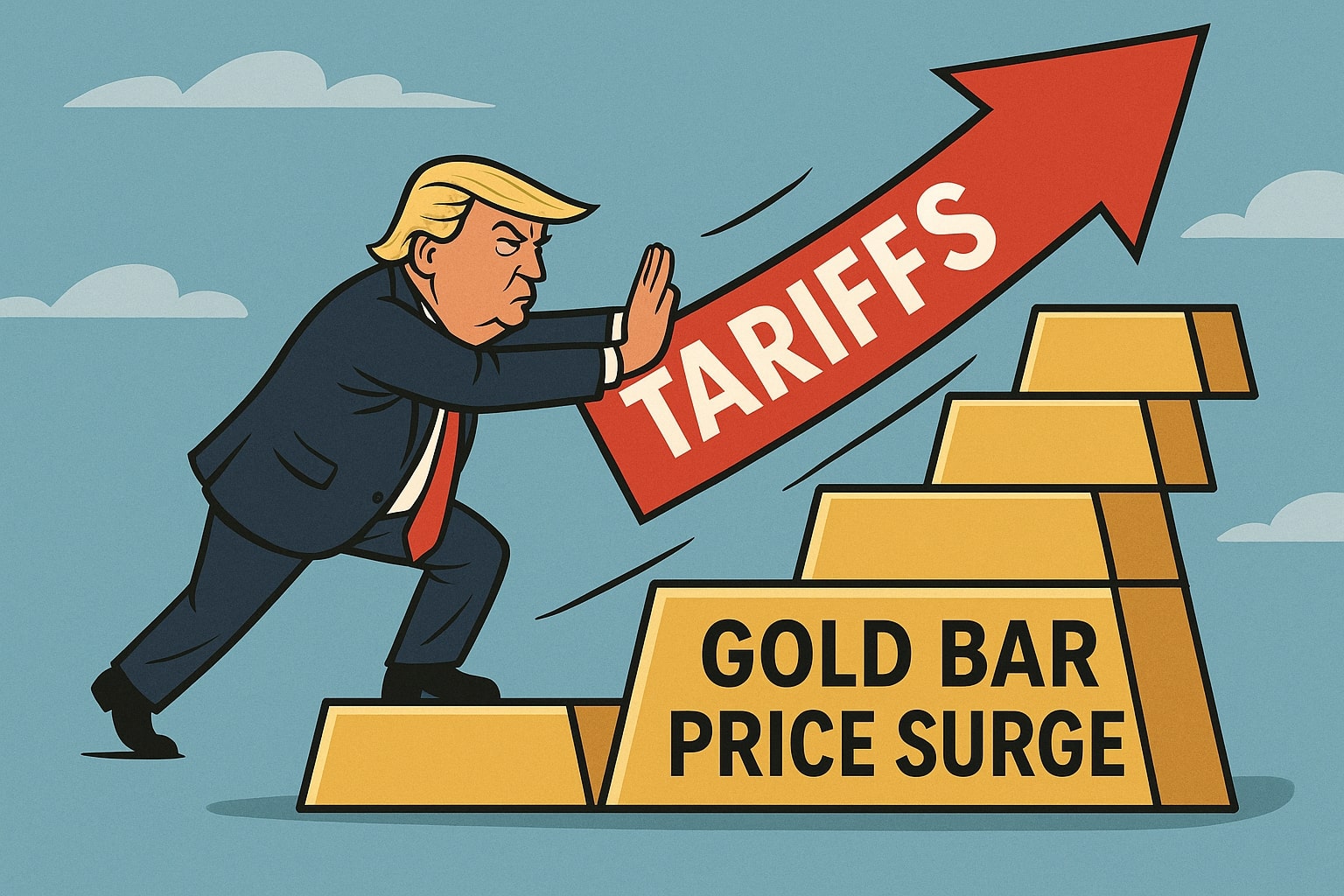 Gold Climbs Toward $3,400 as Trade War Fears Return — Is the Bull Run Just Starting?