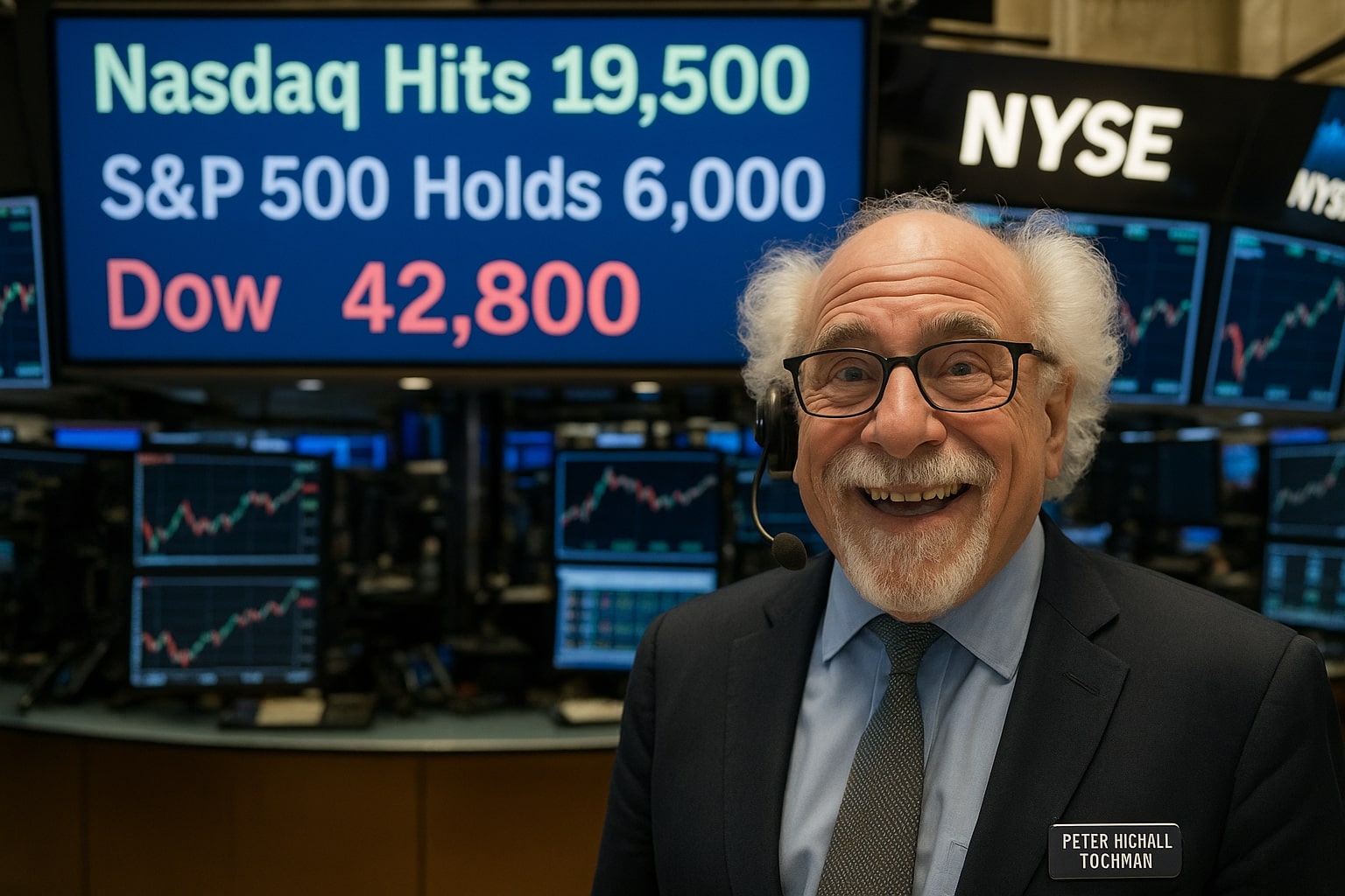 Nasdaq Hits 19,500, S&P 500 Holds 6,000, Dow Nears 42,800 as U.S.-China Trade Hopes Lift Stocks