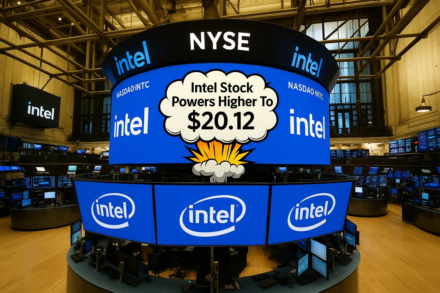 Intel NASDAQ:INTC Powers Higher To $20.12 As AI PCs And Foundry Hopes Trigger A Fierce Rally