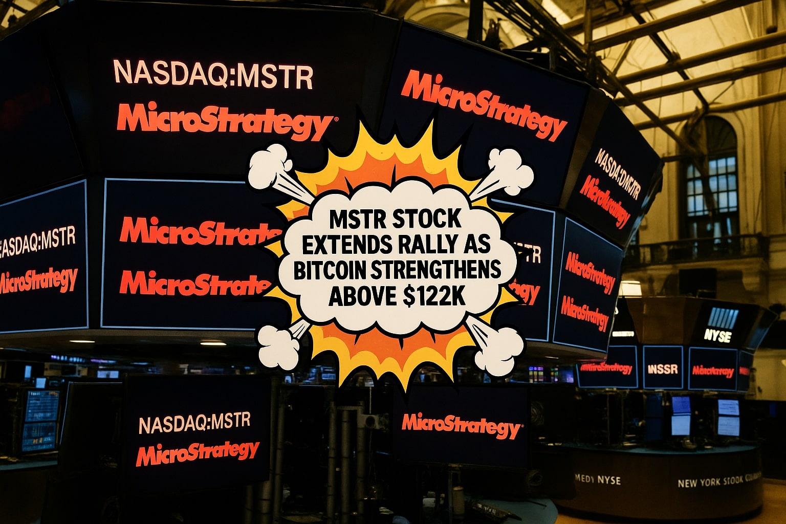 Microstrategy MSTR Stock Extends Gains as Bitcoin Surge Lifts $27.6B BTC Holdings