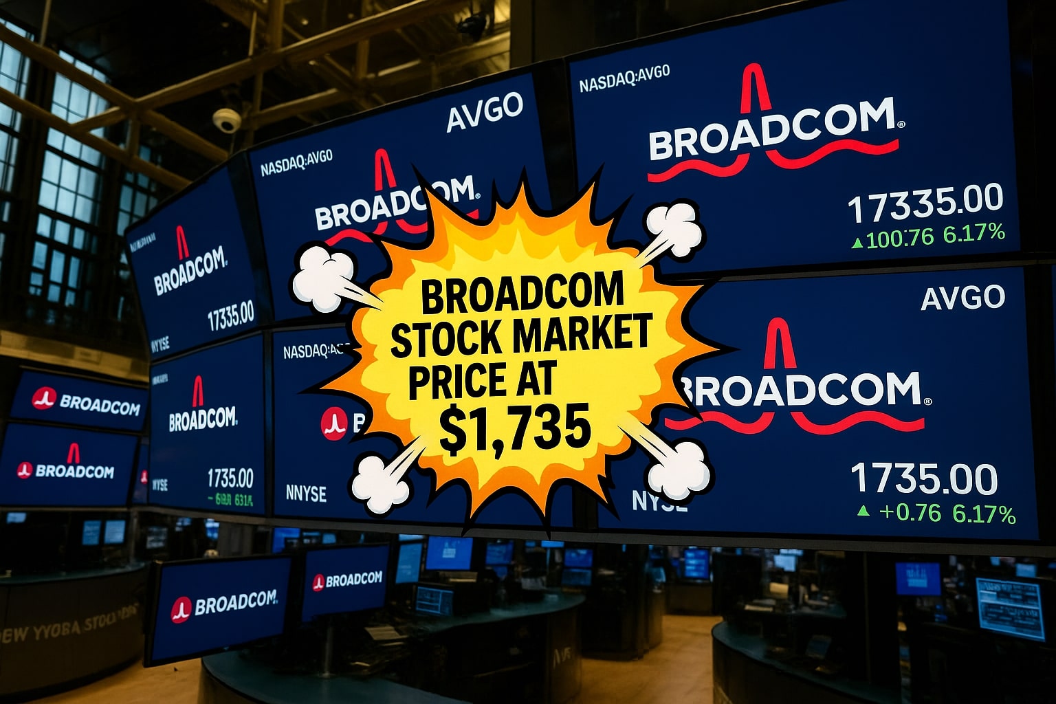 Broadcom Stock Market Price Hits $1,735 on AI-Driven Momentum