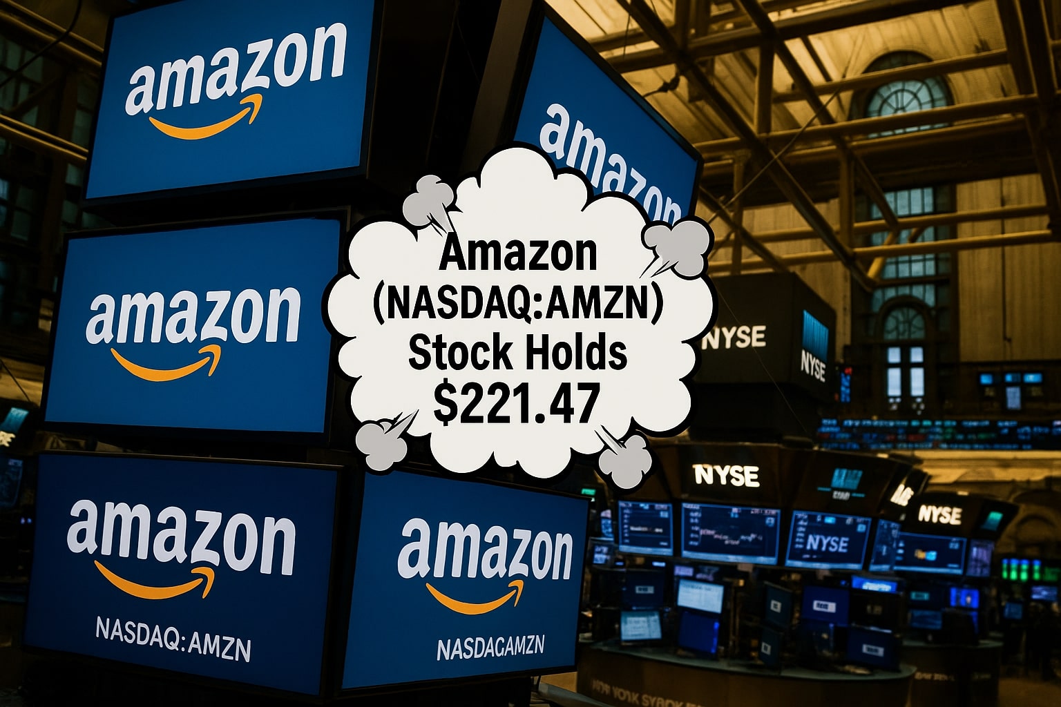 Amazon (NASDAQ:AMZN) Stock Holds $221.47 as AWS and Ads Power Long-Term Growth