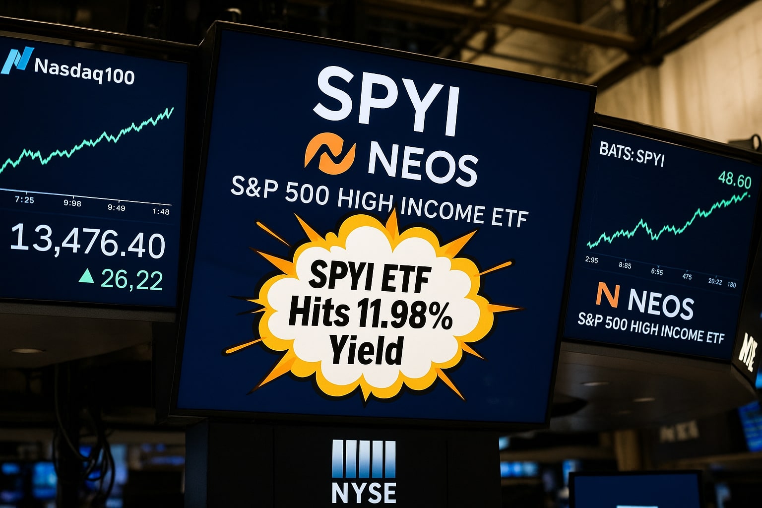 SPYI ETF Hits 11.98% Yield, Extends Lead Over Covered-Call Competitors