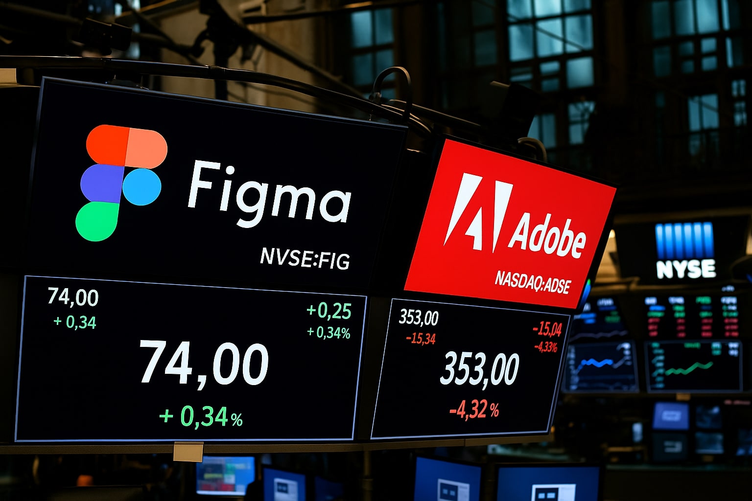 Adobe Stock vs Figma Stock Forecast: ADBE $356 vs FIG $69