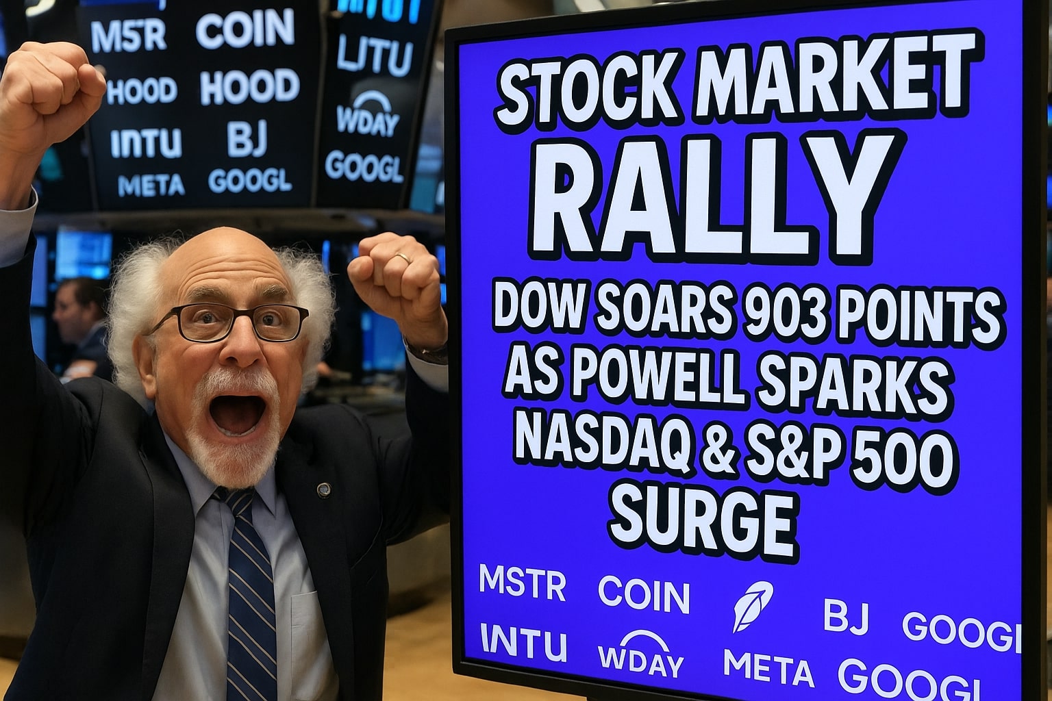 Stock Market Today: Dow, S&P 500, Nasdaq Rip Higher on Powell’s Rate Cut Signal
